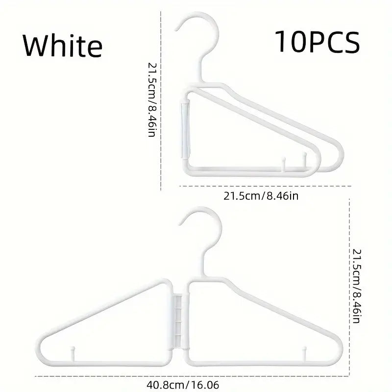 Foldable Clothes Hanger 10pcs