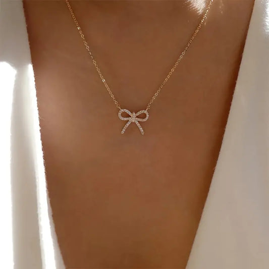 Bow Pendant Necklace